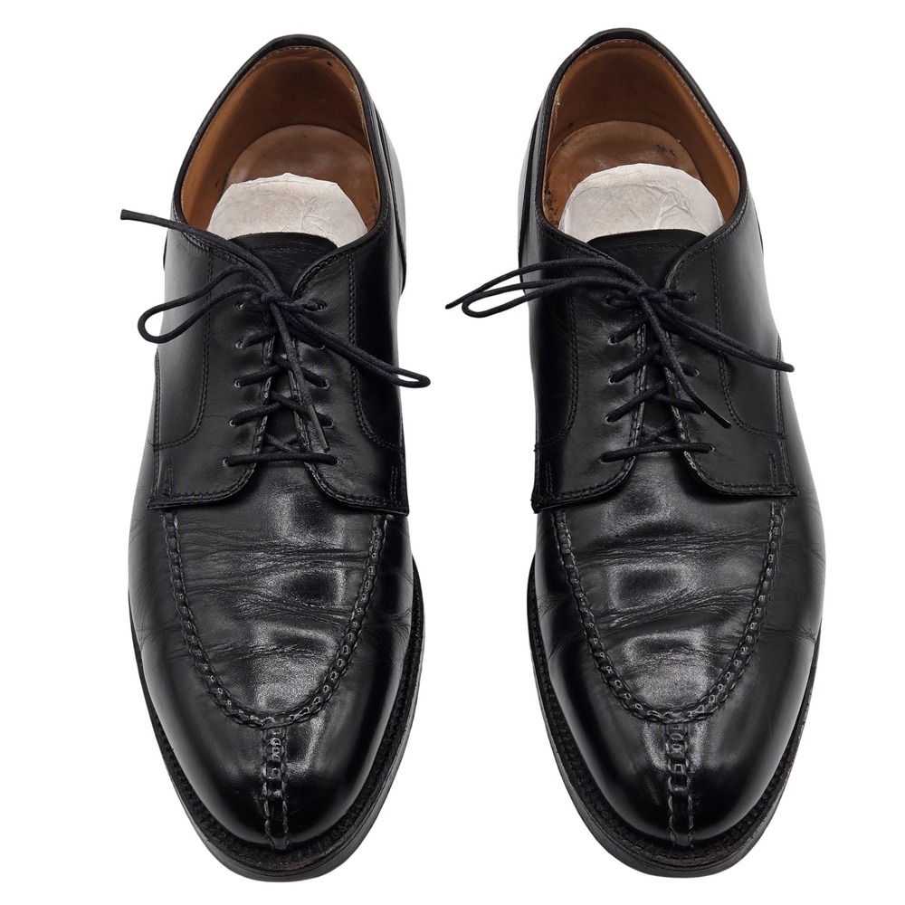 Alden‎ Shoes Mens Size 11 Black Derby Leather Dress Made In USA Almond Toe 961